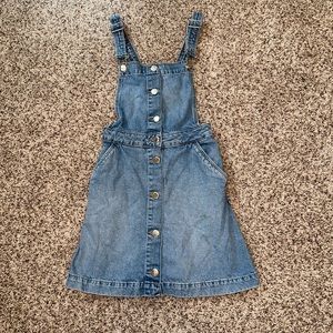 overall jean dress - size 0